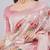 Pink silk blend printed saree with blouse