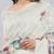 Off white silk blend printed saree with blouse