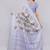 Lavender silk blend printed saree with blouse