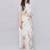 Off white silk blend printed saree with blouse