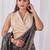 Charcoal shimmer solid saree with blouse