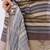 Brown linen striped saree with blouse