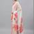 White georgette printed saree with blouse