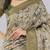 Beige polyester printed saree with blouse