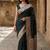 Green silk blend woven design saree with blouse