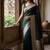 Green silk blend woven design saree with blouse