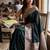 Green silk blend woven design saree with blouse