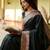Green silk blend woven design saree with blouse