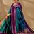 Multicolor silk blend woven design saree with blouse