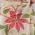 Cream silk blend printed saree with blouse