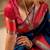 Blue silk blend woven design saree with blouse