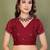 Maroon silk blend embroidered saree with blouse