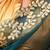 Teal net embroidered saree with blouse