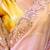 Pink net solid saree with blouse