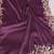 Purple satin embroidered saree with blouse