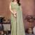 Green net embroidered saree with blouse