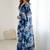blue georgette mirror work saree