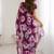 wine georgette mirror work saree
