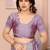 Purple silk blend embroidered saree with blouse
