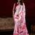 pink smooth japan satin mirror work satin saree
