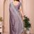 Lavender silk blend embellished saree with blouse