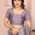 Lavender silk blend embellished saree with blouse