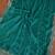 Teal pure chiffon embellished saree with blouse