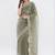 Olive net embellished saree with blouse