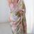 multicolor heavy chiffon mirror work saree