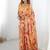 peach heavy chiffon mirror work saree