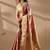 Pink silk blend woven design saree with blouse