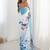 sky blue heavy chiffon mirror work saree