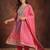 Women Bandhani Printed Regular Sequinned Kurta with Trousers & With Dupatta