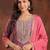 Women Bandhani Printed Regular Sequinned Kurta with Trousers & With Dupatta