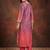 Women Bandhani Printed Regular Sequinned Kurta with Trousers & With Dupatta