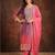 Women Bandhani Printed Regular Sequinned Kurta with Trousers & With Dupatta
