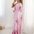 pink heavy chiffon mirror work saree