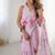 pink heavy chiffon mirror work saree