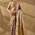 Purple silk blend woven design saree with blouse