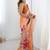 peach heavy chiffon mirror work saree