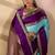 Multicolor silk blend woven design saree with blouse