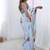aqua blue heavy chiffon mirror work saree