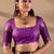 Multicolor silk blend woven design saree with blouse