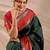 Multicolor silk blend woven design saree with blouse