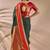 Multicolor silk blend woven design saree with blouse