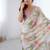 multicolor heavy chiffon mirror work saree