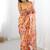 peach heavy chiffon mirror work saree