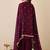 Floral Embroidered Sweetheart Neck Kurta With Sharara & Dupatta