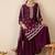 Floral Embroidered Sweetheart Neck Kurta With Sharara & Dupatta