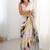 multicolor heavy chiffon mirror work saree